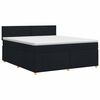 vidaXL Cama box spring con colch&oacute;n Negro 140 x 190 cm Tela