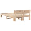 vidaXL Estructura de cama Natural 120 x 190 cm Madera de pino macizo