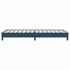 vidaXL Cama box spring sin colch&oacute;n azul oscuro terciopelo 80x220 cm