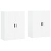 vidaXL Armarios de pared 2 unidades blanco 69,5x34x90 cm