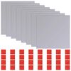 vidaXL Espejos 8 uds. Plateado 20,5 x 20,5 x 0,4 cm