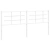 vidaXL Cabecero de repuesto de metal blanco 180 cm