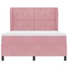 vidaXL Cama tipo Box Spring con colch&oacute;n Rosa 200 x 140 cm Poli&eacute;ster