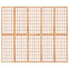 vidaXL Biombo plegable con 5 paneles estilo japonés 200x170 cm