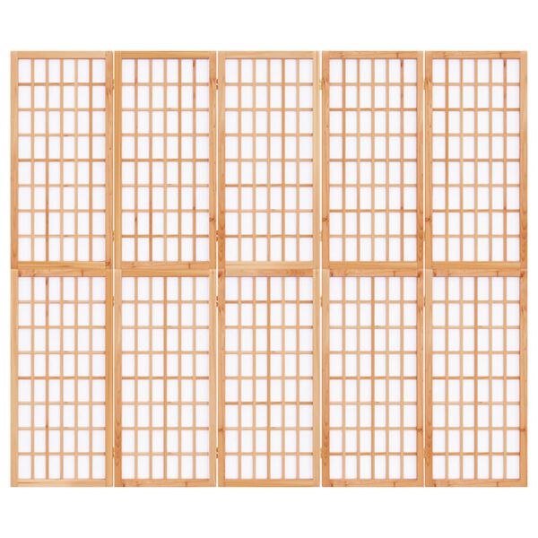 vidaXL Biombo plegable con 5 paneles estilo japonés 200x170 cm