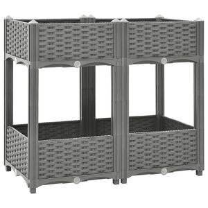 vidaXL Arriate polipropileno 80x40x71 cm