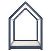 vidaXL Estructura de cama infantil madera maciza pino gris 90x200 cm