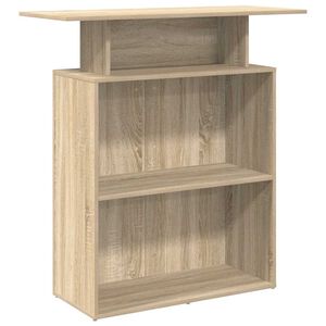 vidaXL Mostrador de recepci&oacute;n Roble Sonoma 100x40x104 cm Madera de ingenier&iacute;a