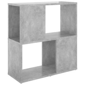 vidaXL Librer&iacute;a de madera contrachapada gris hormig&oacute;n 60x24x63 cm