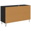 vidaXL Vitrina Roble Negro 100 x 36 x 60 cm Madera contrachapada