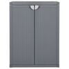 vidaXL Armario de almacenaje para jard&iacute;n PP rat&aacute;n gris 65x45x88 cm