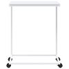 vidaXL Mesa auxiliar con ruedas de contrachapado blanco 55x35x70 cm