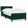 vidaXL Cama box spring con colch&oacute;n terciopelo verde oscuro 80x220 cm