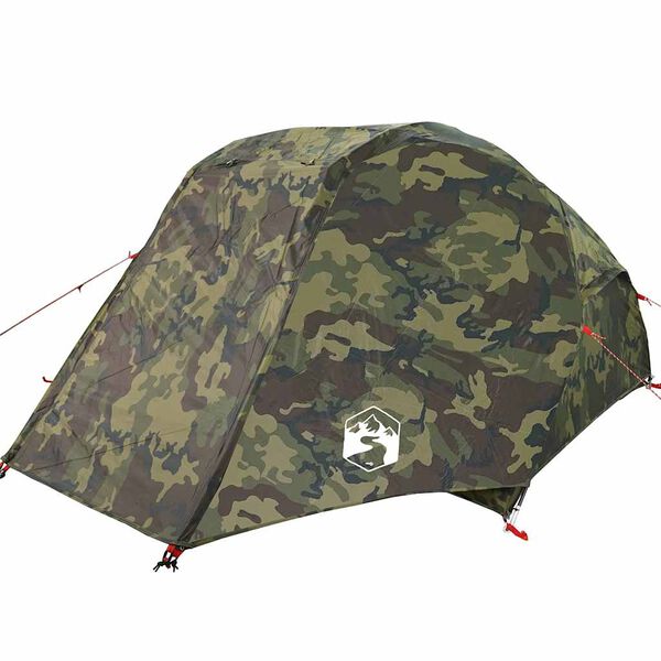 vidaXL Tienda de pesca para 5 personas impermeable camuflaje