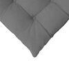 vidaXL Cojines para asiento 4 pcs Gris oscuro 40 x 40 x 6 cm