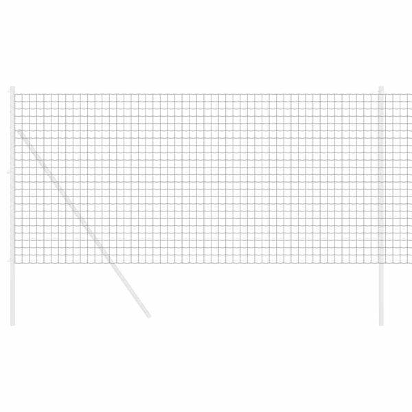 vidaXL Euro Valla Gris 1 x 25 m Hierro recubierto de PVC