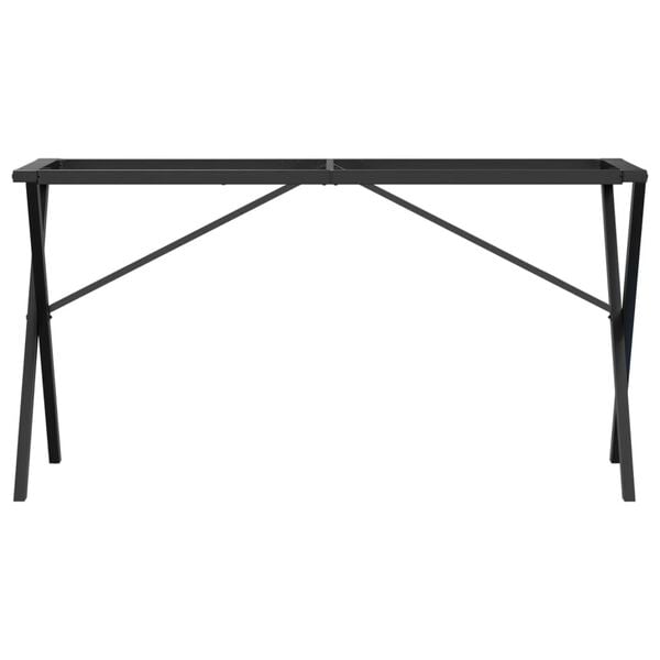 vidaXL Patas de mesa de comedor estructura X acero 140x60x73 cm