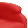 vidaXL Sill&oacute;n de masaje elevable cuero sint&eacute;tico rojo