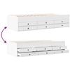 vidaXL Sof&aacute; cama con cajones sin colch&oacute;n blanco 90x200 cm