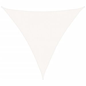 vidaXL Toldo de vela triangular HDPE 5x5x5 m blanco