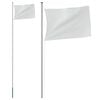vidaXL M&aacute;stil de bandera modular aluminio plateado 6,08 m