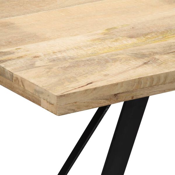 vidaXL Mesa de comedor de madera maciza de mango 140x80x76 cm