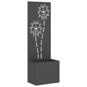 vidaXL Pantalla de Privacidad para Jard&iacute;n Negro 50 x 32 x 150 cm