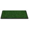 vidaXL Inodoro mascotas con bandeja césped artificial verde 76x51x3 cm