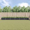 vidaXL Jardinera Antracita 195 x 100 x 45 cm Acero Galvanizado