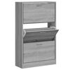 vidaXL Mueble zapatero madera contrachapada gris Sonoma 63x24x103 cm