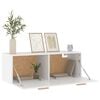 vidaXL Armario de pared madera contrachapada blanco 100x36,5x35 cm