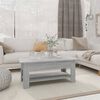 vidaXL Mesa de centro madera de ingenier&iacute;a gris Sonoma 102x55x42 cm
