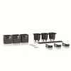 LECHUZA Jardineras 3 uds. Green Wall Home Kit gris antracita brillante