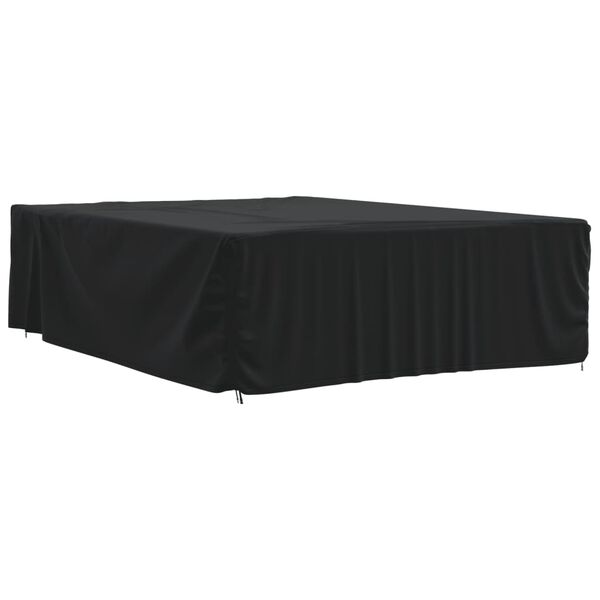 vidaXL Cubierta para muebles de jard&iacute;n Oxford 420D negro 350x260x90 cm