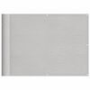 vidaXL Pantalla de balcón 100% poliéster Oxford gris claro 75x1000 cm