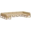 vidaXL Conjunto de sof&aacute;s de exterior 10 uds. y Beige