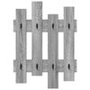 vidaXL Perchero de pared con almacenamiento Gris Sonoma 60 x 3 x 82 cm