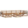 vidaXL Conjunto de sof&aacute;s de exterior 7 pcs Natural
