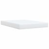vidaXL Cama box spring con colch&oacute;n cuero sint&eacute;tico blanco 160x200 cm