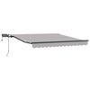 vidaXL Toldo Retr&aacute;ctil Manual Gris claro 300 x 250 cm tela
