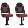 vidaXL Set de asientos plegables para barco 4 uds con respaldo alto