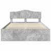 vidaXL Estructura de cama Concreto 160 x 200 cm Madera de pino macizo