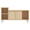 vidaXL Mueble para TV madera contrachapada roble Sonoma 100x35x55 cm