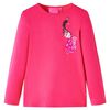vidaXL Camiseta infantil de manga larga azul marino 116