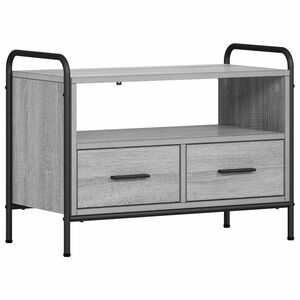 vidaXL Mueble de TV 67,5 x 33 x 50 cm Sonoma gris Madera de ingenier&iacute;a