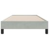 vidaXL Cama box spring sin colchón terciopelo gris claro 100x210 cm