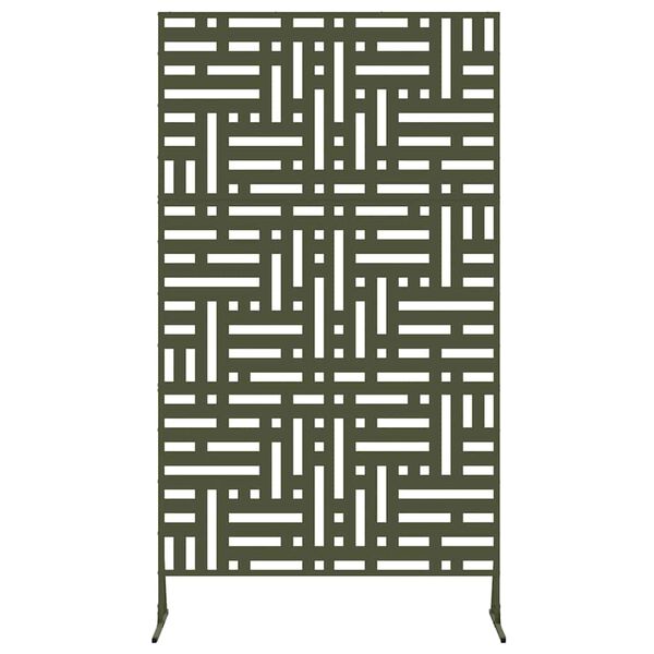 vidaXL Pantalla de Privacidad Oliva Acero