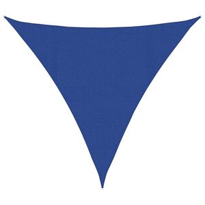 vidaXL Toldo de vela triangular HDPE azul 160 g/m&sup2; 4,5x4,5x4,5 m