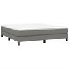 vidaXL Estructura de cama con somier de tela gris oscuro 160x200 cm