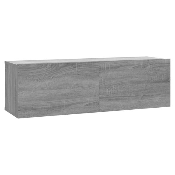 vidaXL Mueble para TV madera contrachapada gris Sonoma 100x30x30 cm
